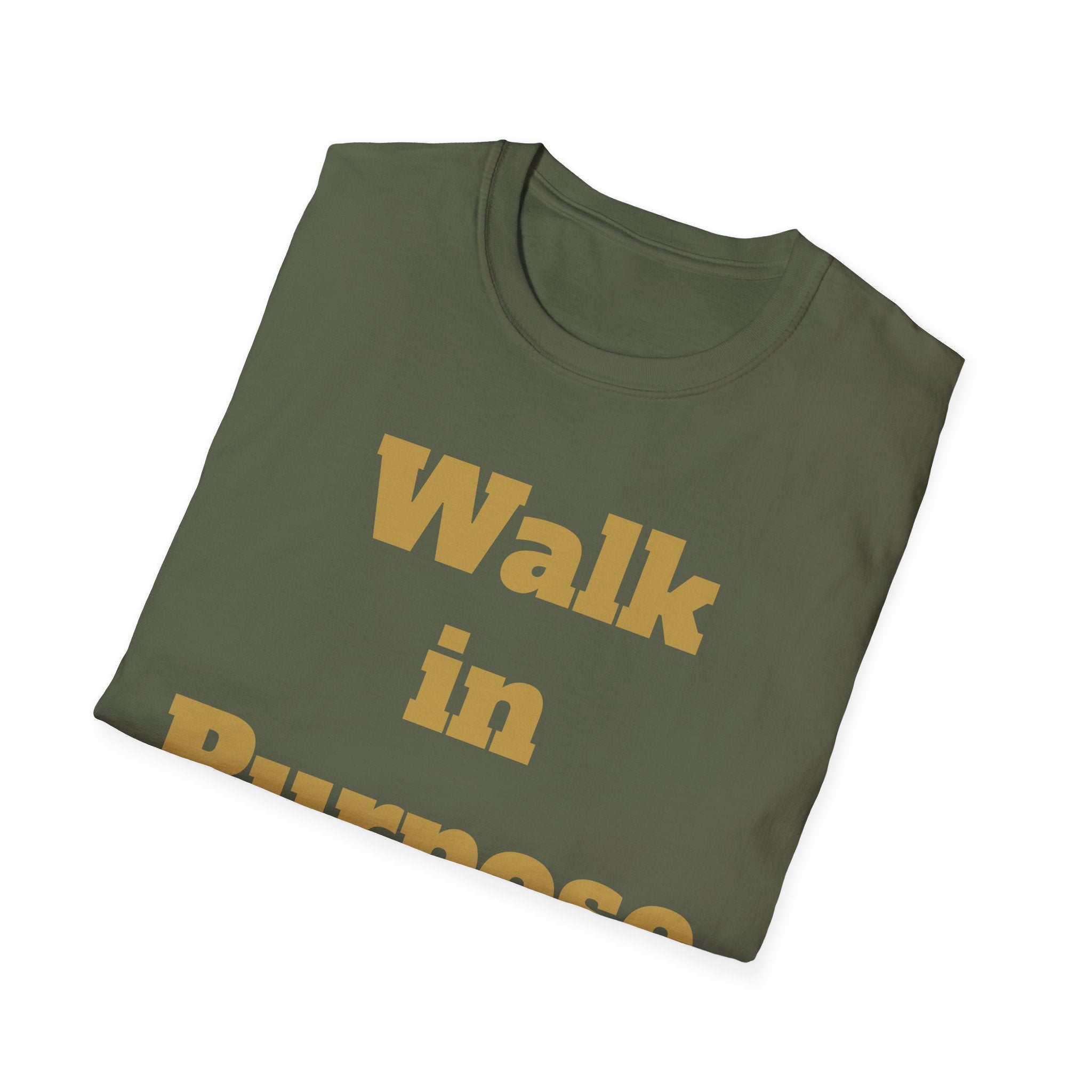 Walk in Purpose T-Shirt — Inspirational Faith Graphic Tee