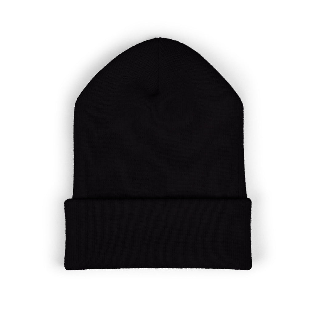 Purpose Embroidered Cuffed Beanie — Motivational Knit Hat
