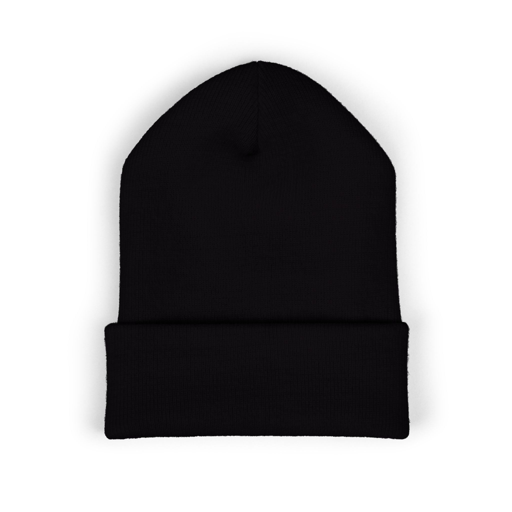 Purpose Embroidered Cuffed Beanie — Motivational Knit Hat